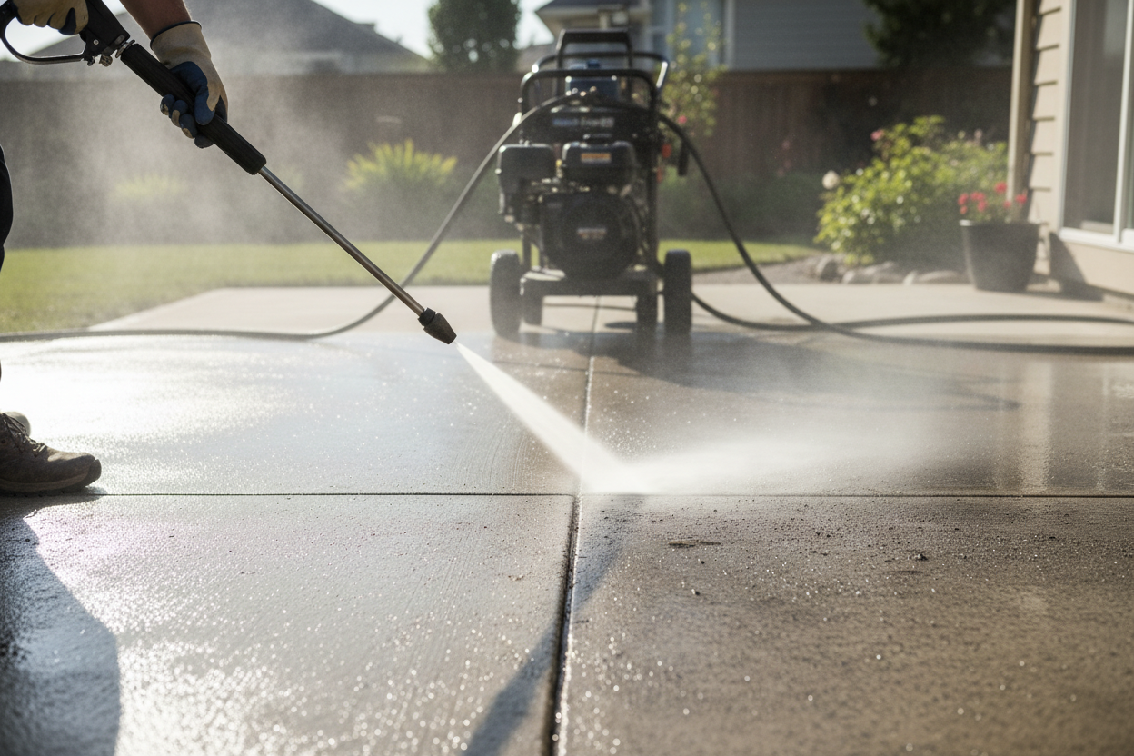 pressure washing